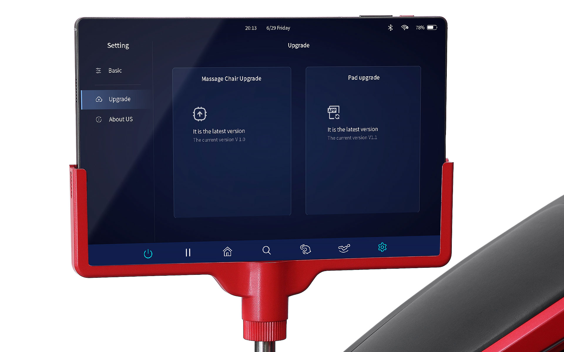 fotel masujący iRest Dual Core V8 FC BAYERN - aktualizacja oprogramowania fotel masujący iRest Dual Core V8 FC BAYERN - aktualizacja oprogramowania