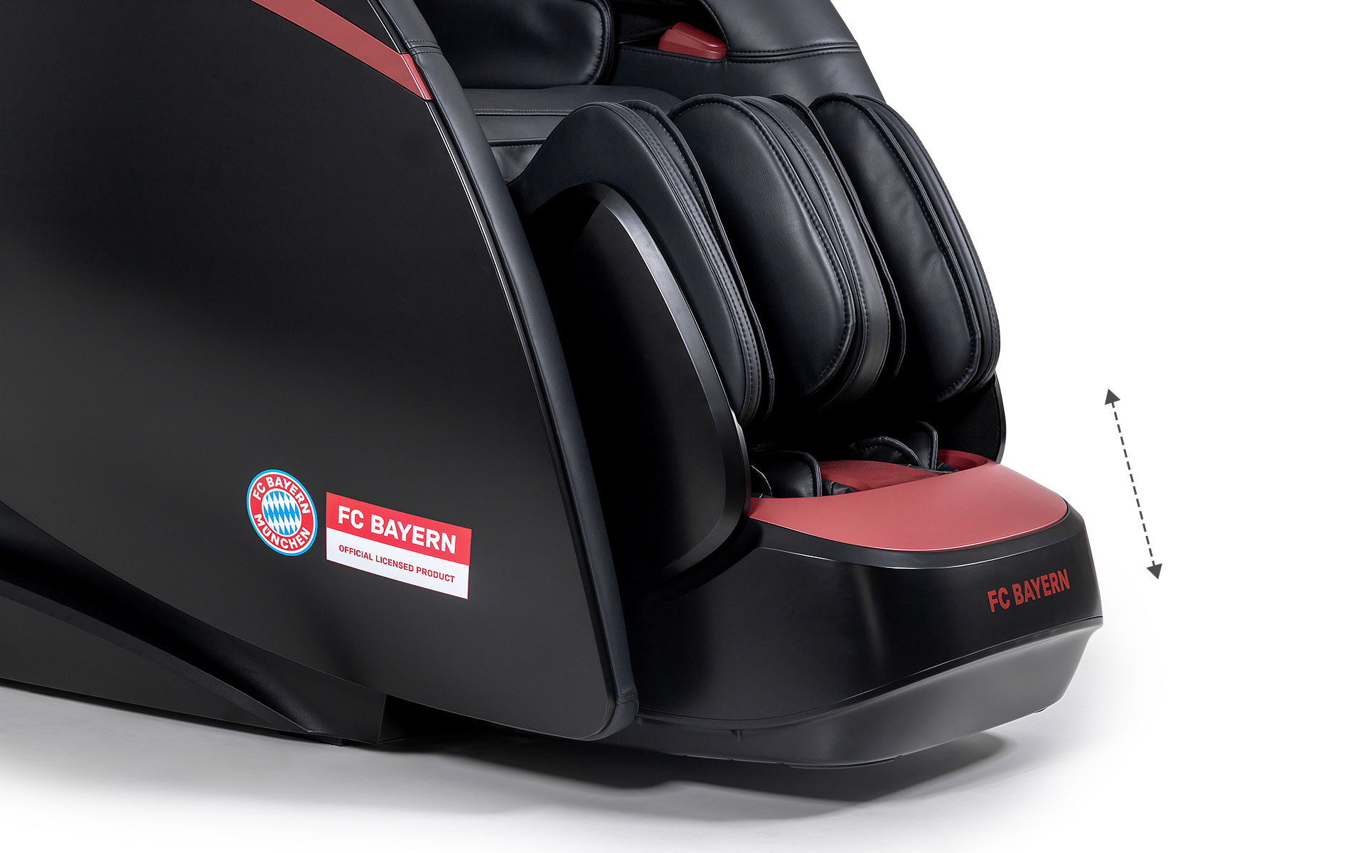 fotel masujący iRest Dual Core V8 FC BAYERN - masaż nóg fotel masujący iRest Dual Core V8 FC BAYERN - masaż nóg