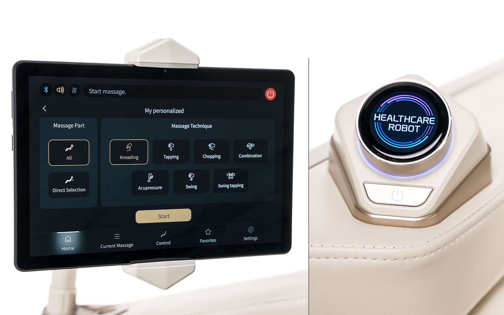 fotel masujący iRest Eagleton - sterowanie fotel masujący iRest Eagleton - sterowanie